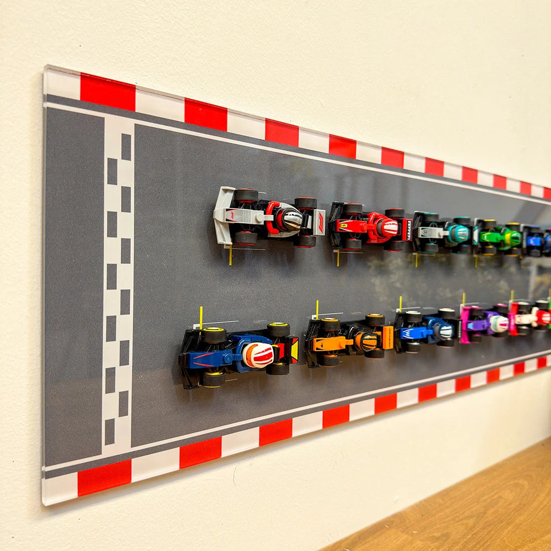 Ontwikkeling F1 startgrid voor de F1 Minifiguren