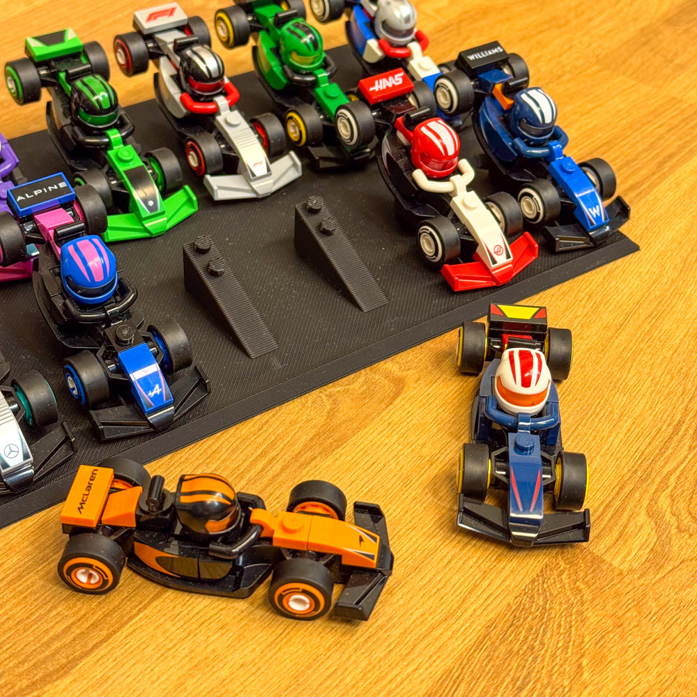 Display voor de LEGO F1 Minifigures