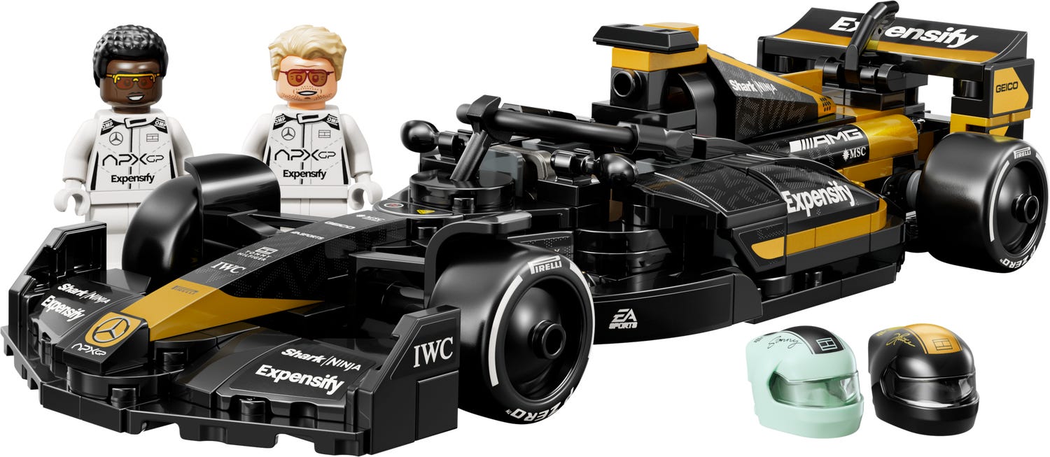 Nieuwe LEGO Speed Champions set: de F1-auto uit de F1 Movie
