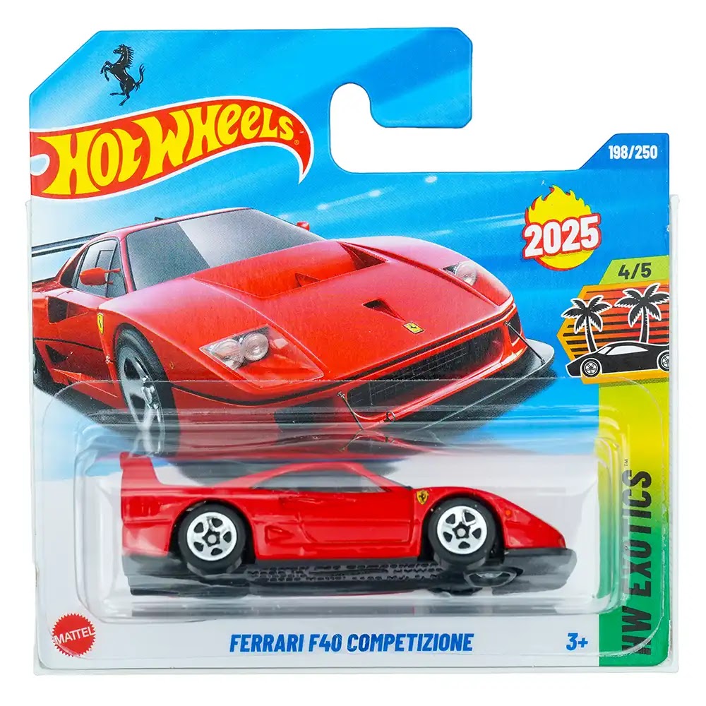 Hot Wheels Ferrari F40 Competizione Rood | 198/250 (2025) – Boldons