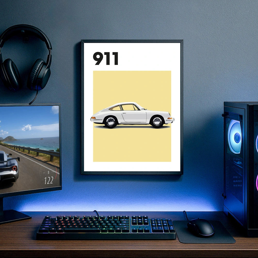 Porsche 911 Auto Poster