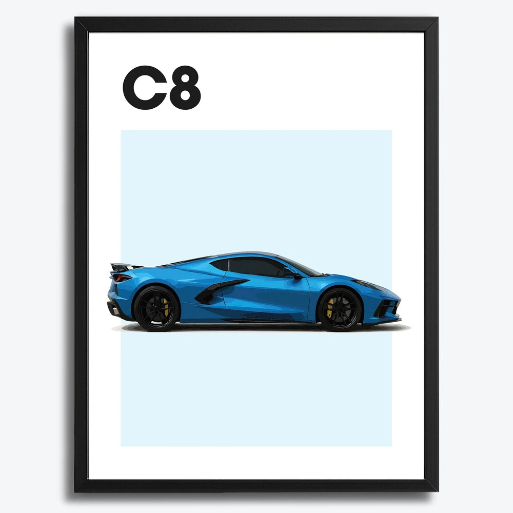 Chevrolet Corvette C8 Auto Poster