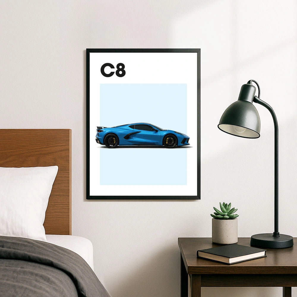 Chevrolet Corvette C8 Auto Poster