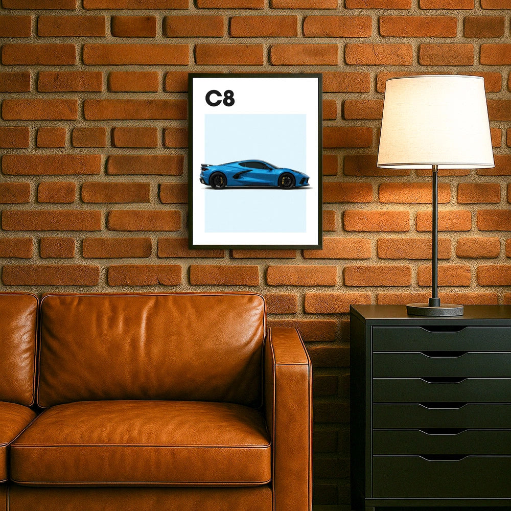 Chevrolet Corvette C8 Auto Poster