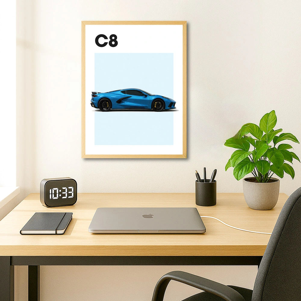 Chevrolet Corvette C8 Auto Poster