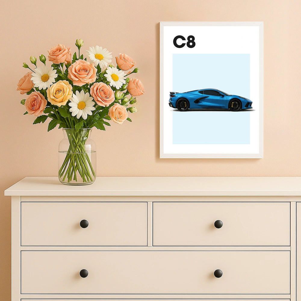 Chevrolet Corvette C8 Auto Poster