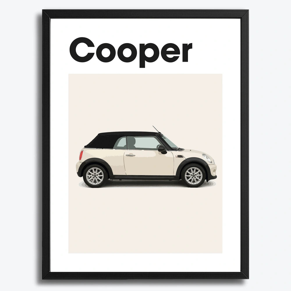 Mini Cooper Auto Poster