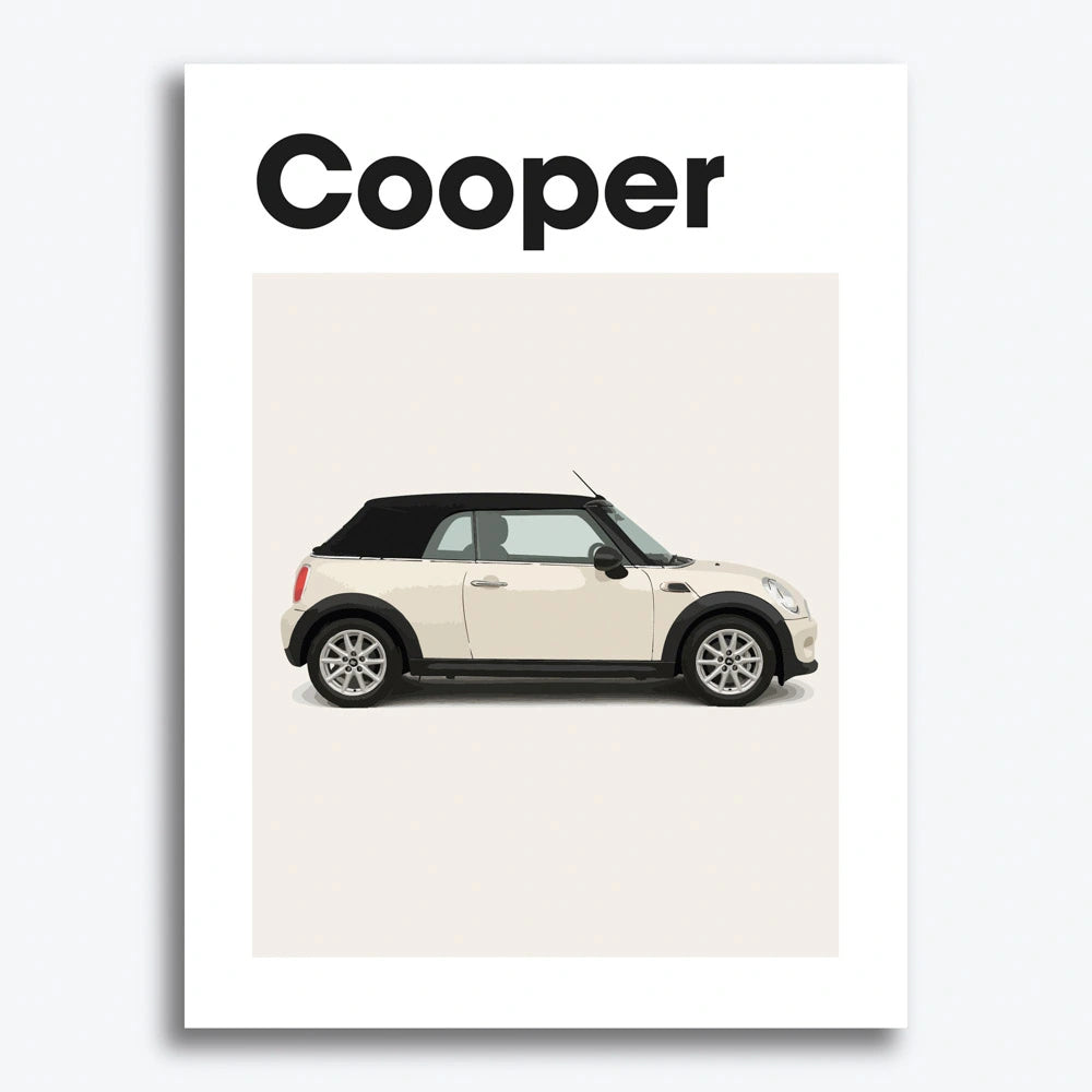 Mini Cooper Auto Poster
