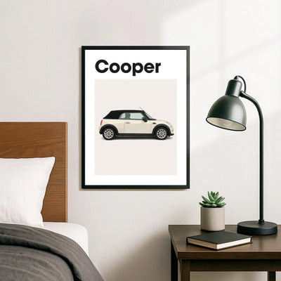 Mini Cooper Car Poster