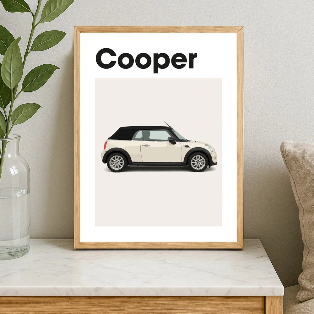 Mini Cooper Auto Poster