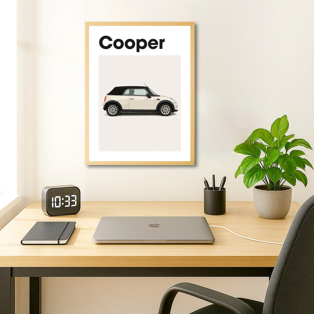 Mini Cooper Auto Poster