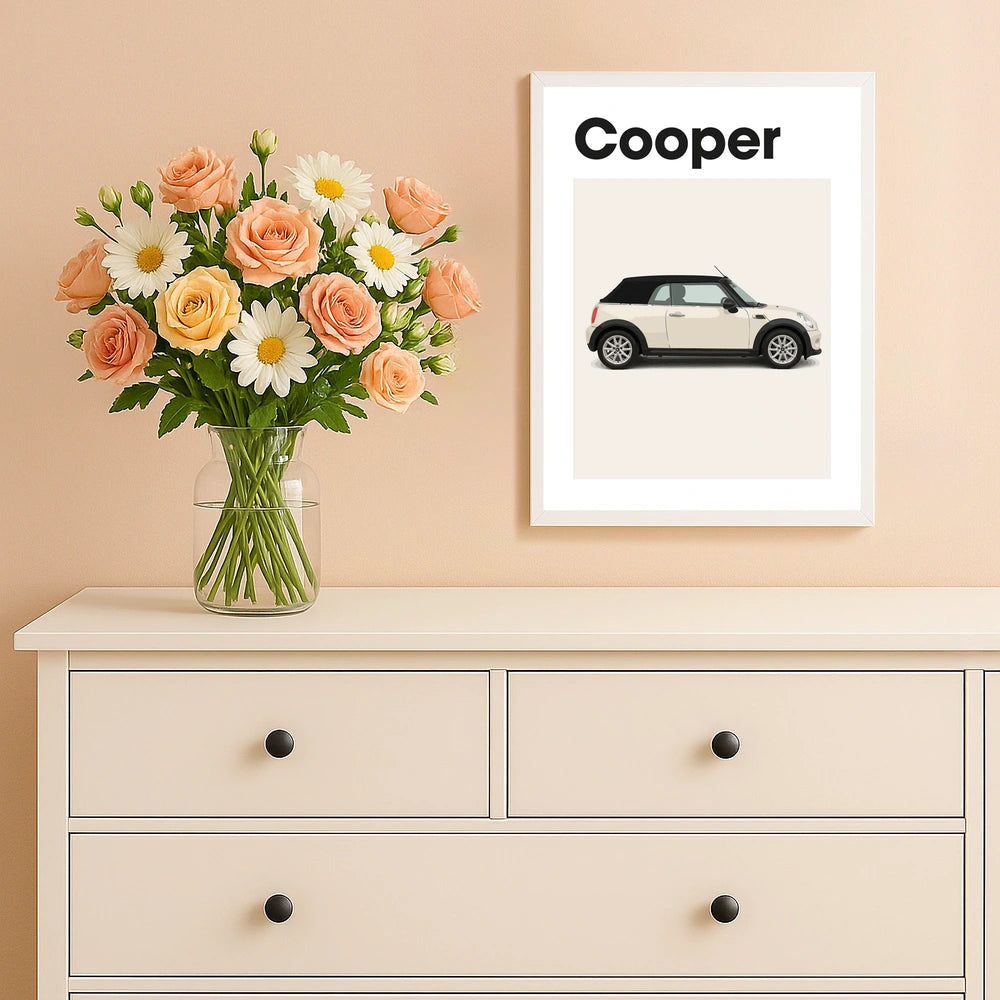 Mini Cooper Auto Poster