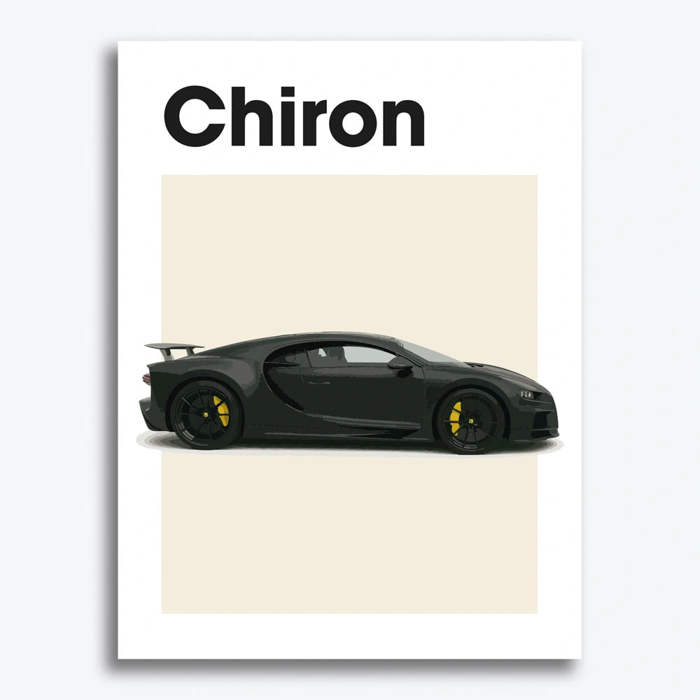 Bugatti Chiron Auto Poster