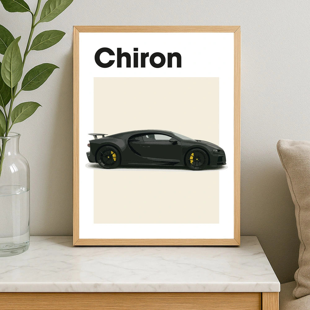Bugatti Chiron Auto Poster