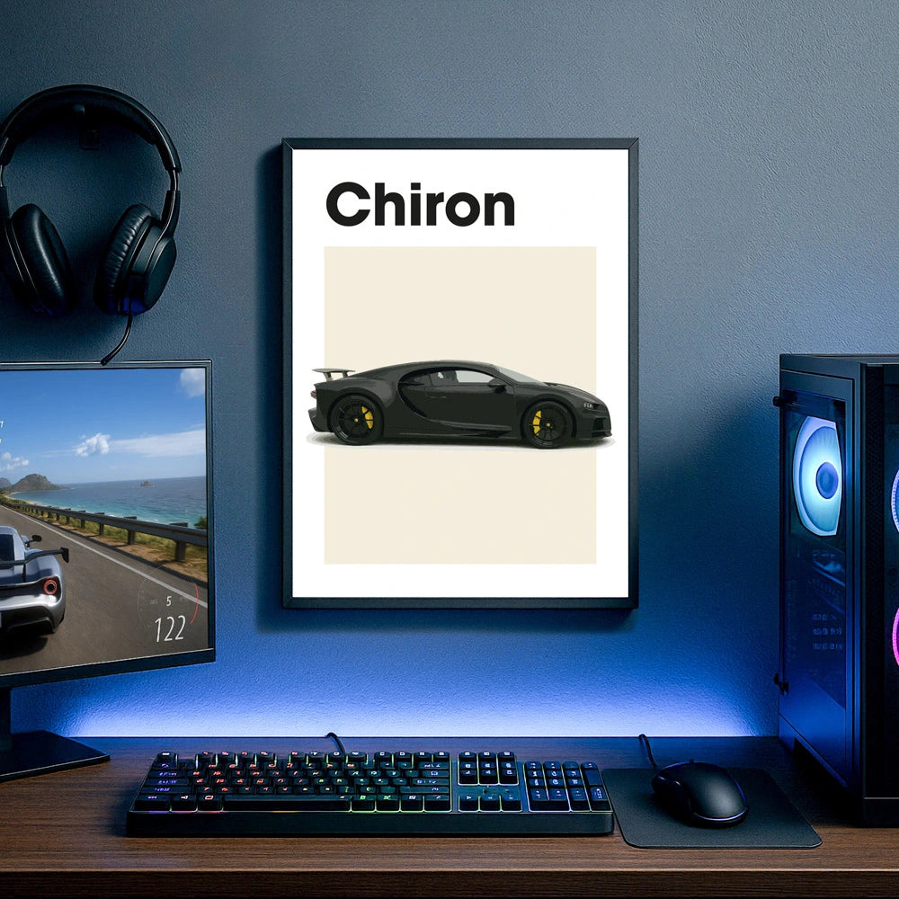 Bugatti Chiron Auto Poster
