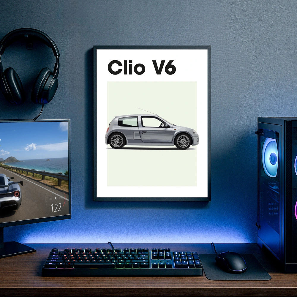 Renault Clio V6 Auto Poster