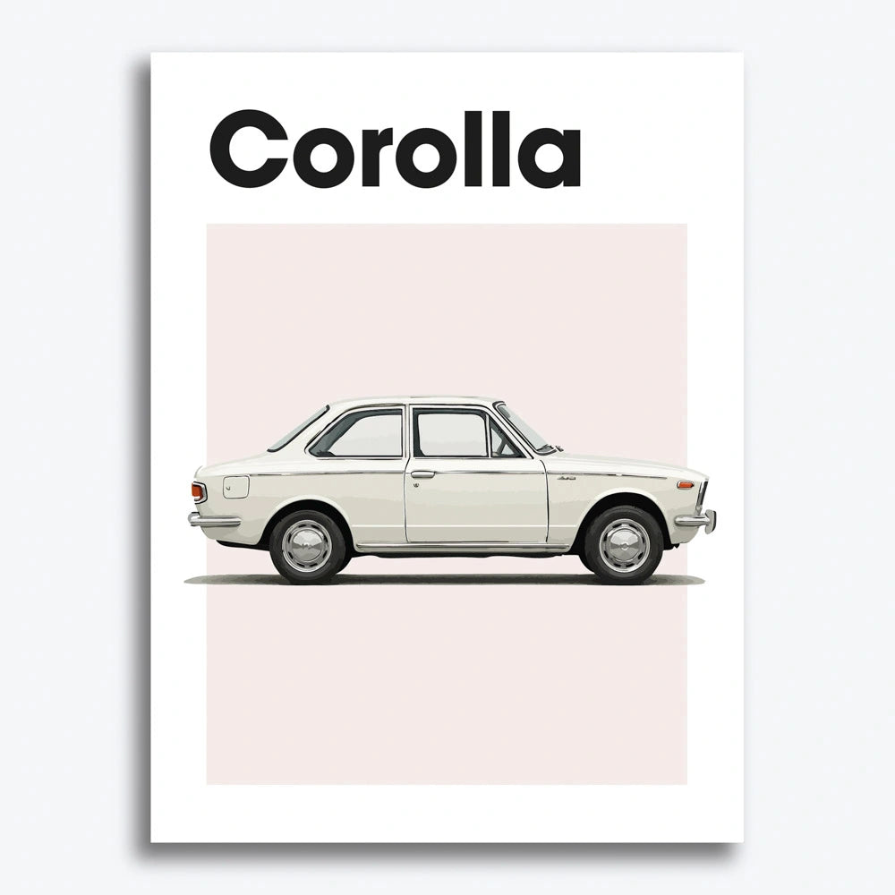 Toyota Corolla E10 Auto Poster
