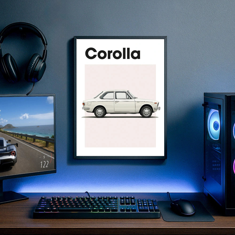 Toyota Corolla E10 Auto Poster