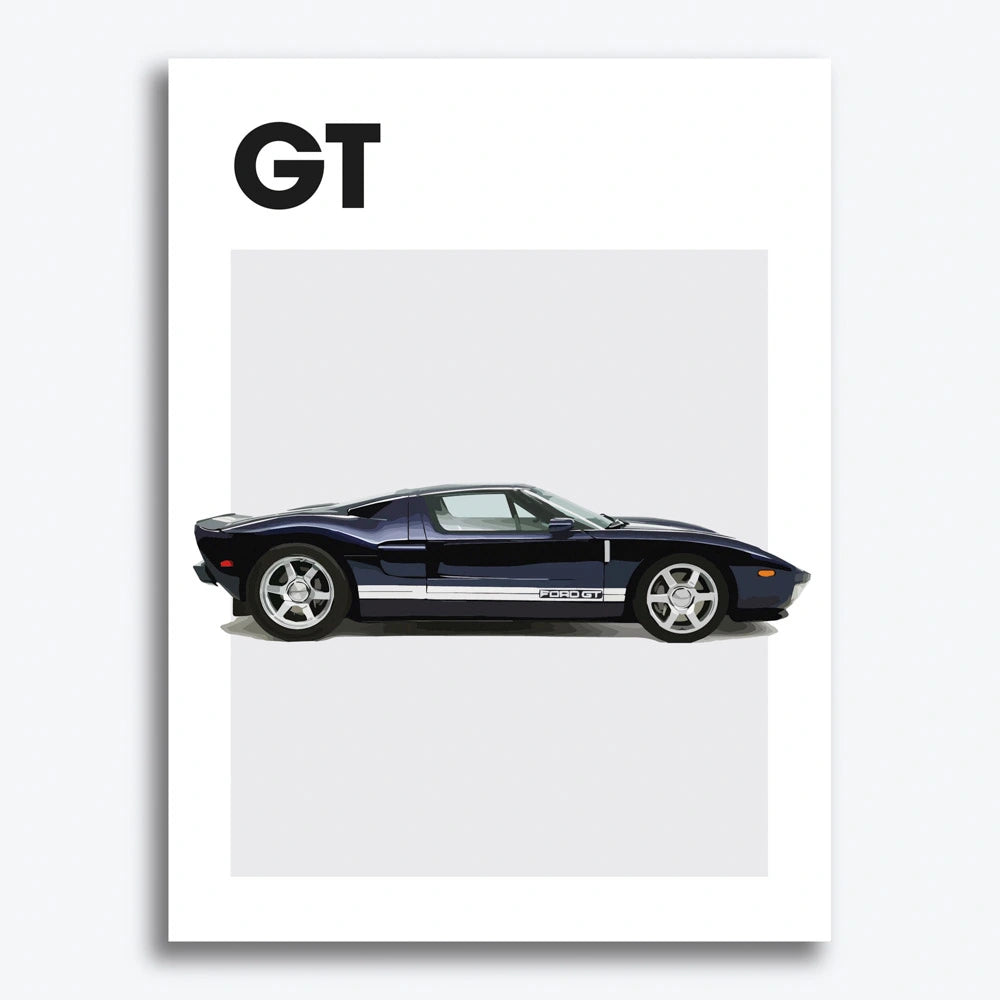 Ford GT40 Auto Poster