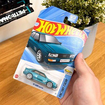 Hot Wheels 87 Audi Quattro - Turquoise - Amerikaanse Verpakking