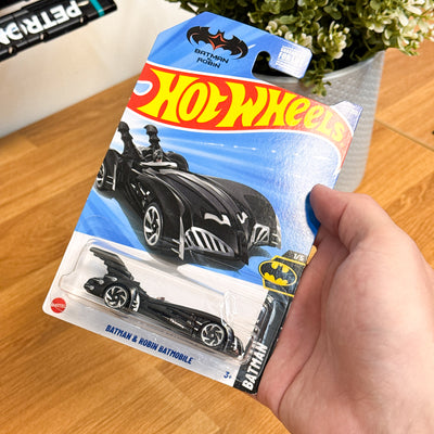 Hot Wheels Batman & Robin Bad Mobile - Zwart - Amerikaanse Verpakking