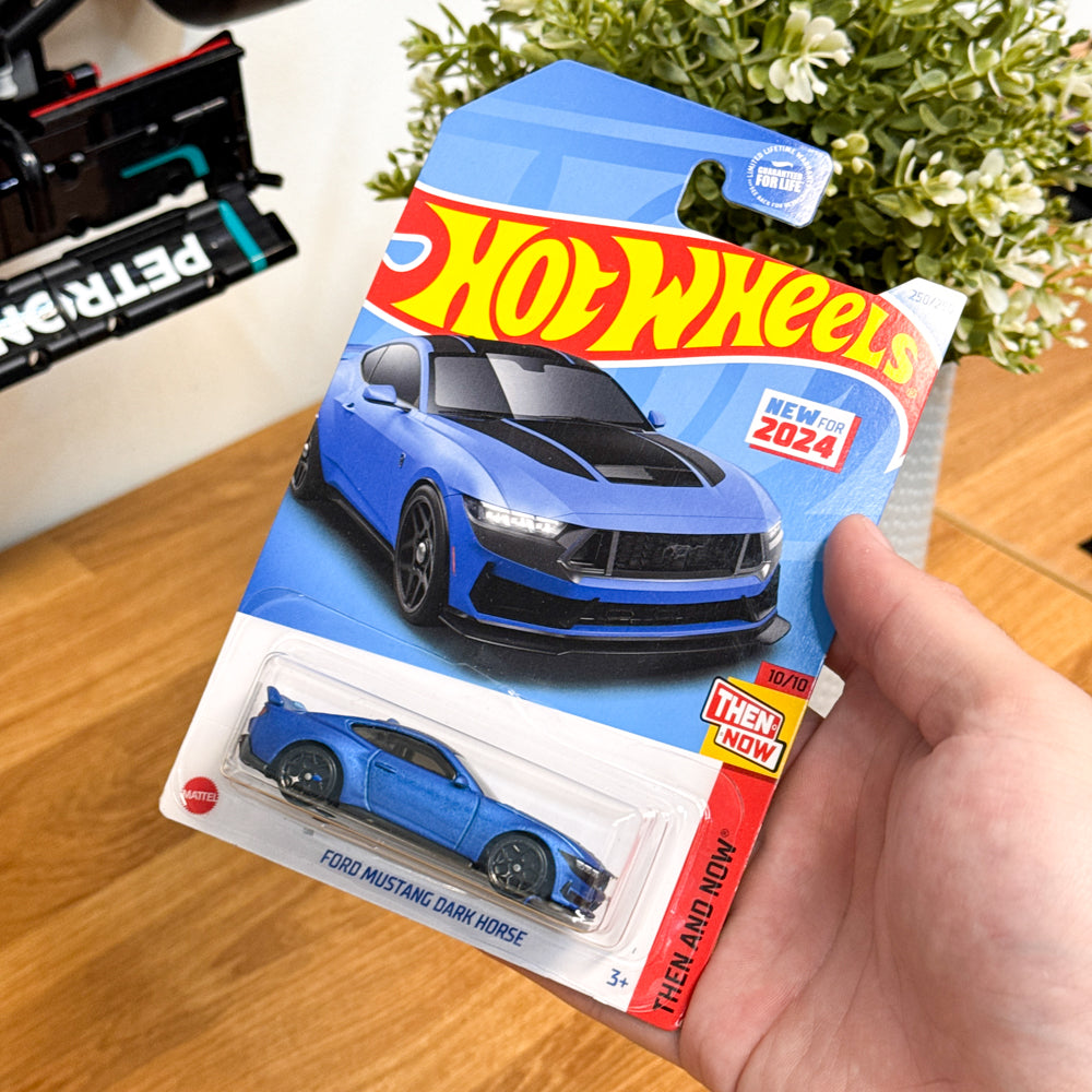 Hot Wheels Ford Mustang Dark Horse - Blauw (Amerikaanse Versie)
