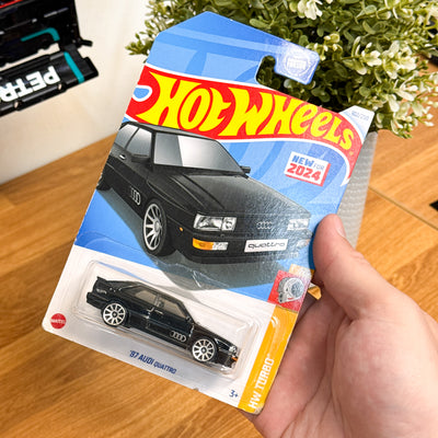 Hot Wheels 87 Audi quattro - Zwart - Amerikaanse Verpakking