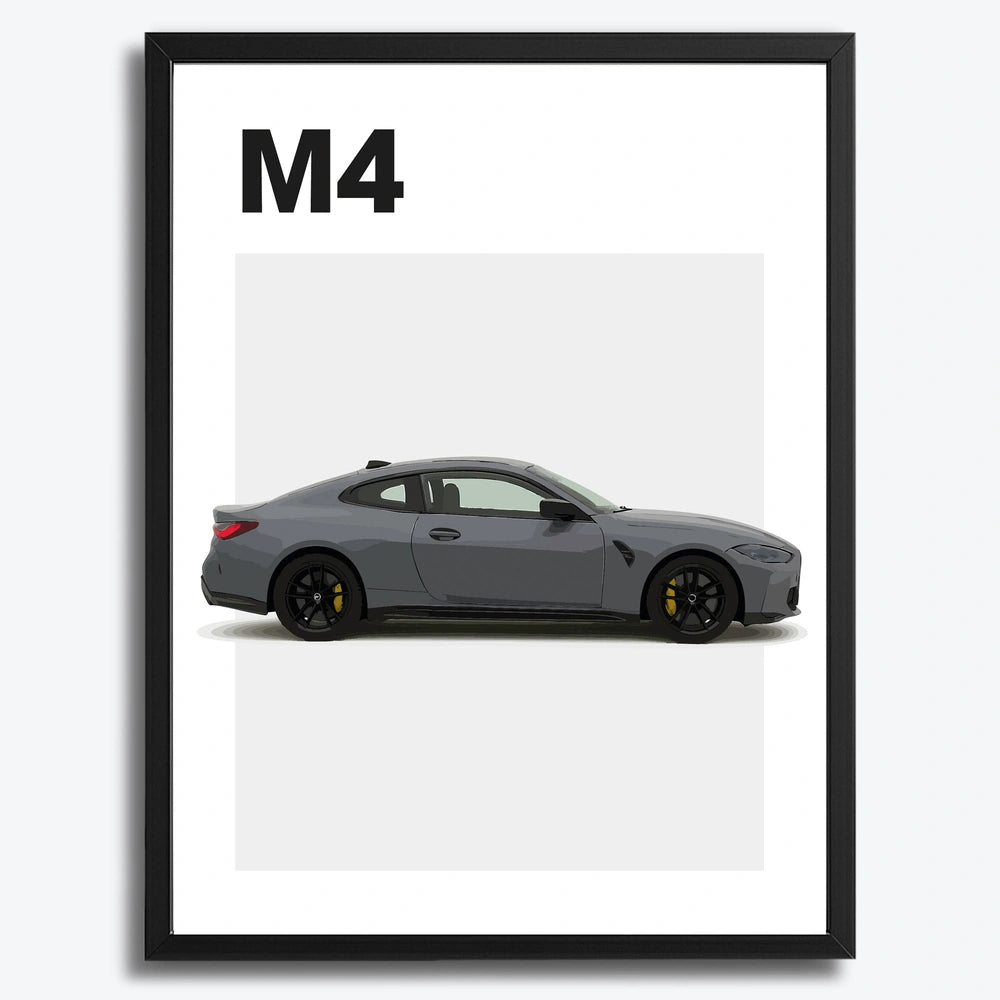 BMW M4 Auto Poster