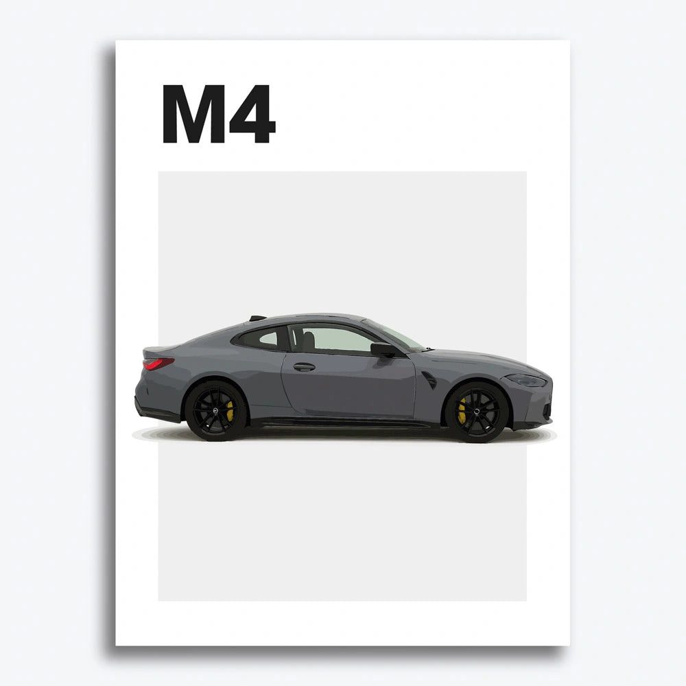 BMW M4 Auto Poster