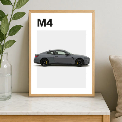 BMW M4 Car Poster
