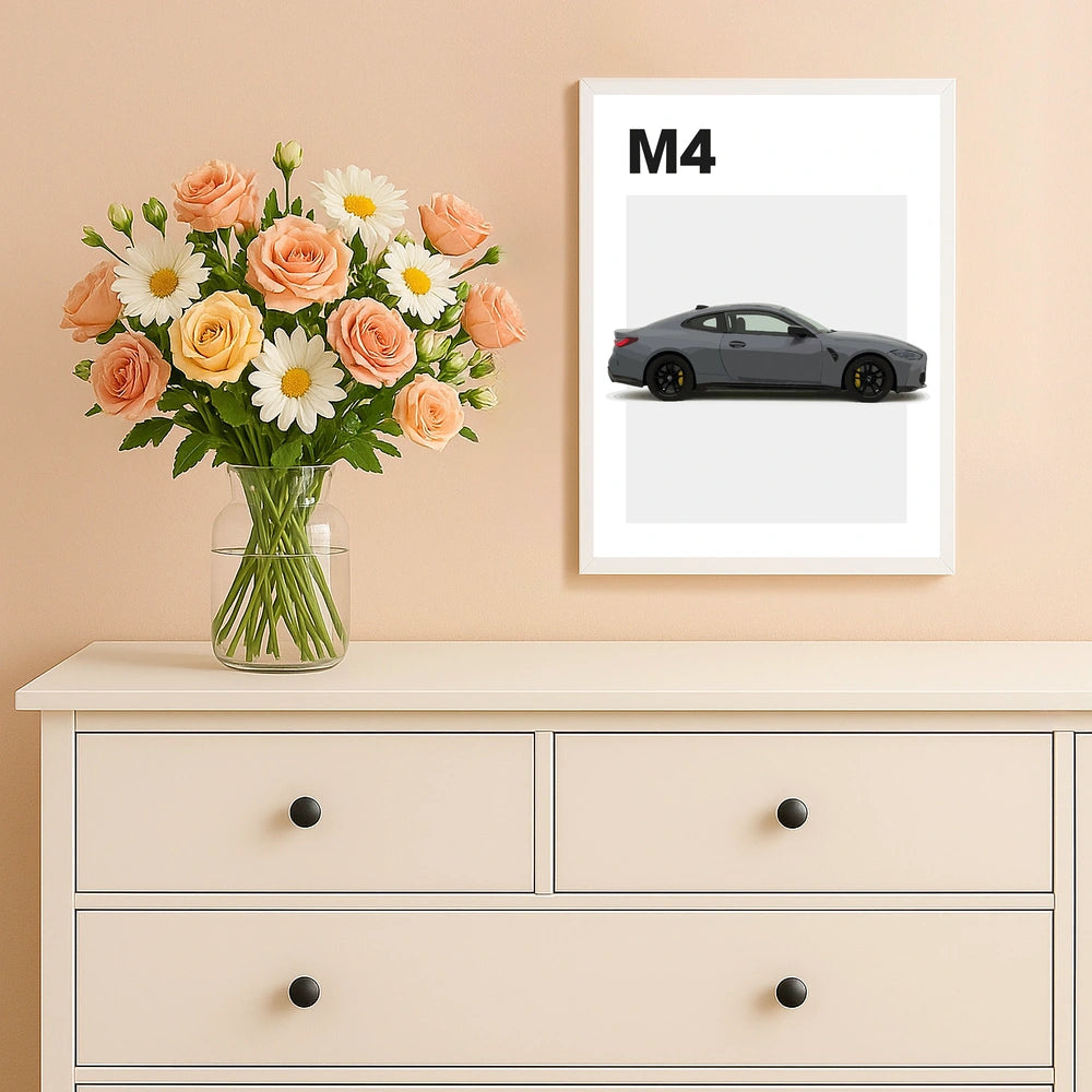 BMW M4 Auto Poster