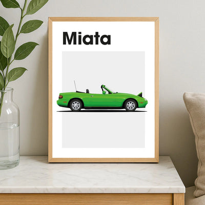Mazda Miata Car Poster