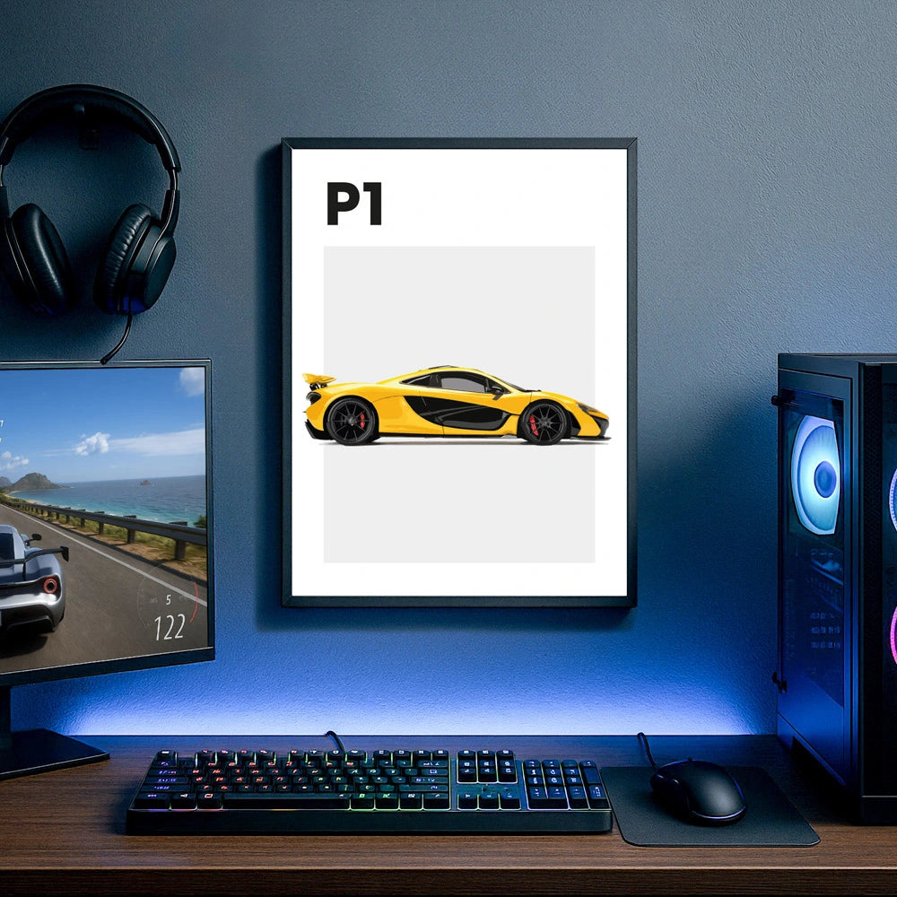 McLaren P1 Auto Poster