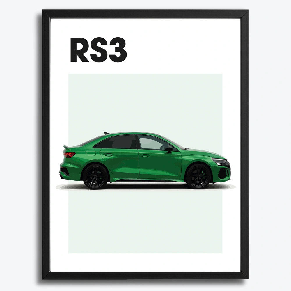 Audi RS3 Auto Poster