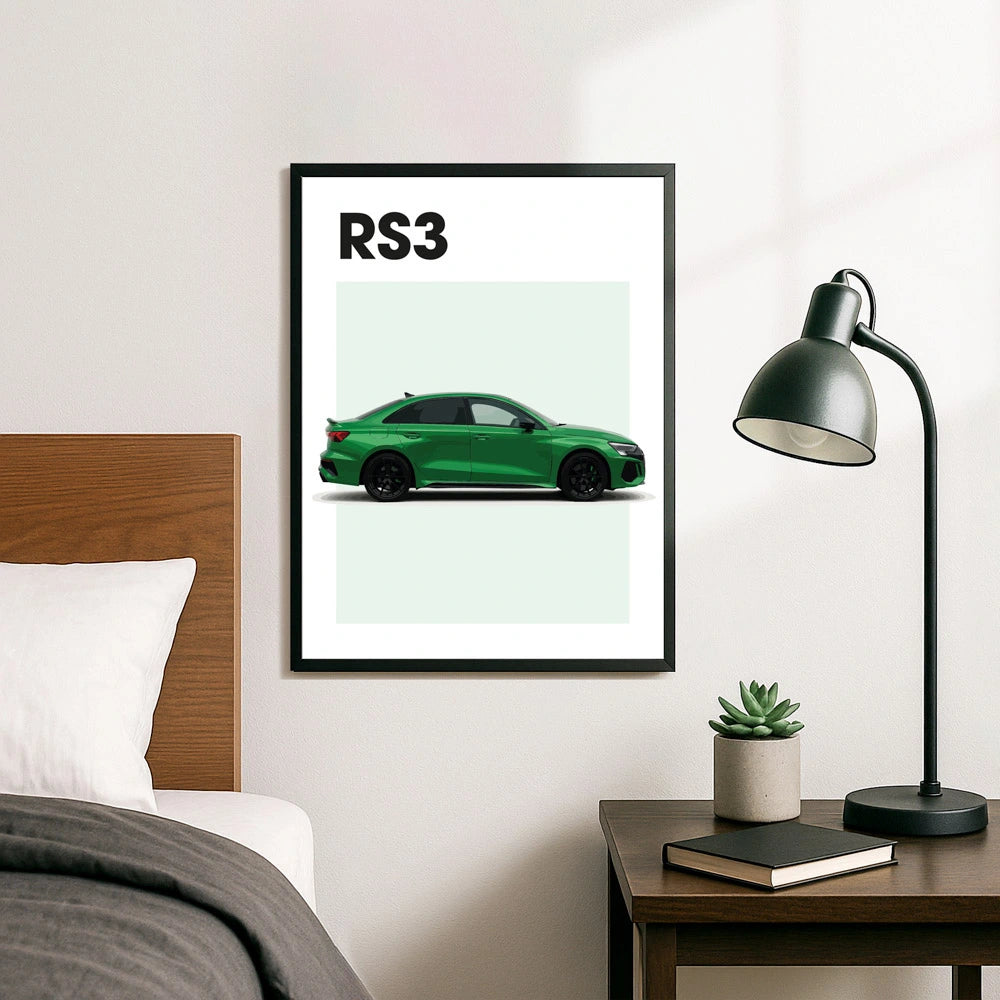 Audi RS3 Auto Poster