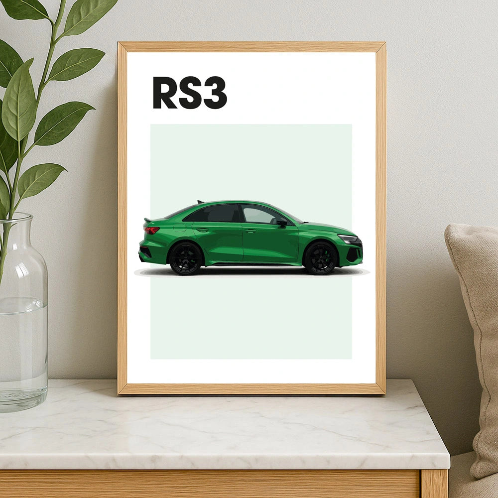 Audi RS3 Auto Poster