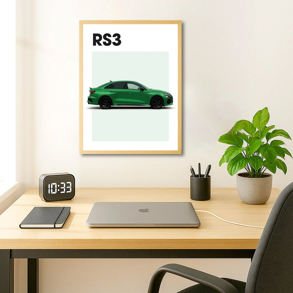 Audi RS3 Auto Poster