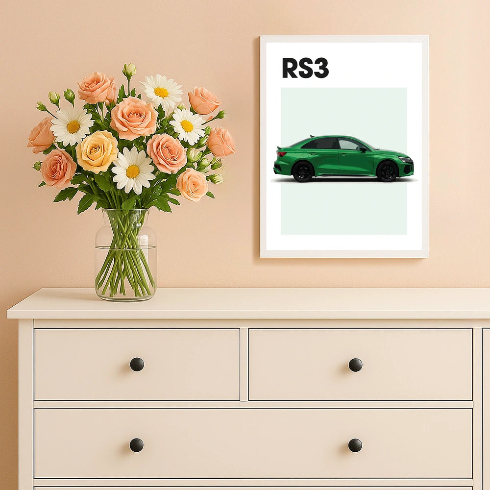Audi RS3 Auto Poster