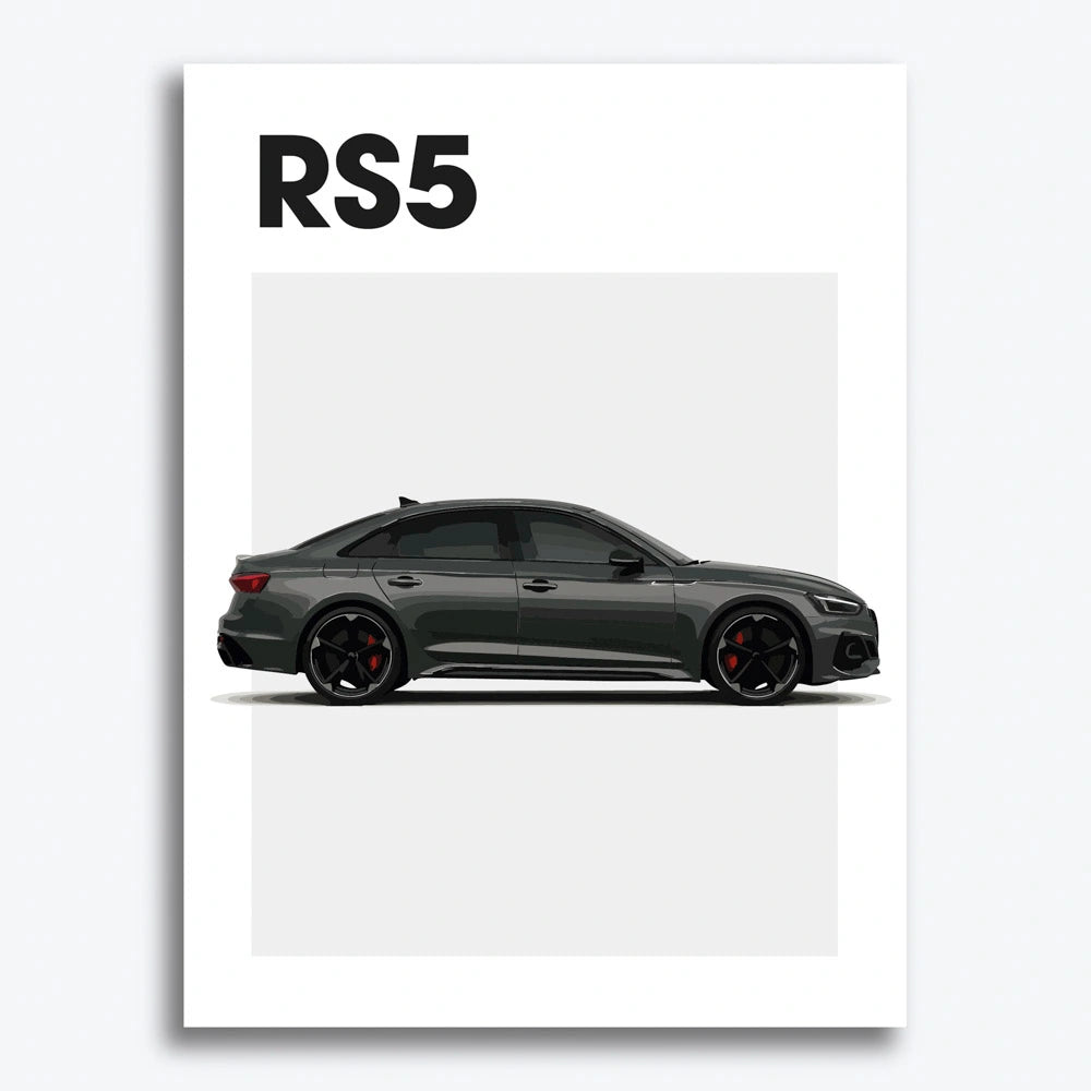 Audi RS5 Auto Poster