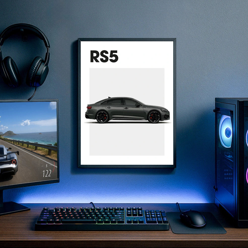 Audi RS5 Auto Poster