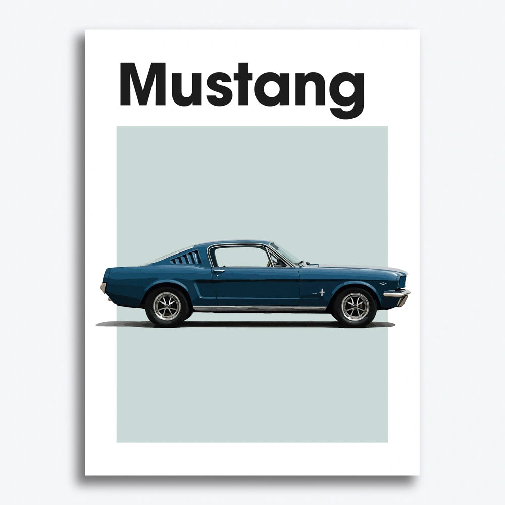 Ford Mustang Classic Auto Poster