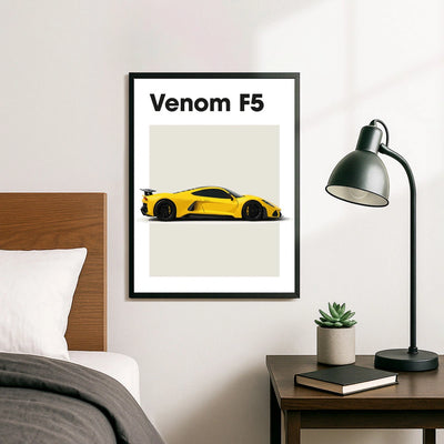 Hennessey Venom F5 Car Poster