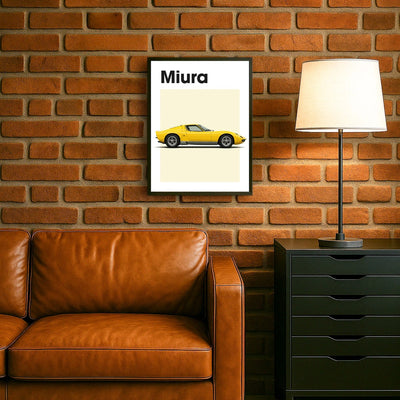 Lamborghini Miura Car Poster