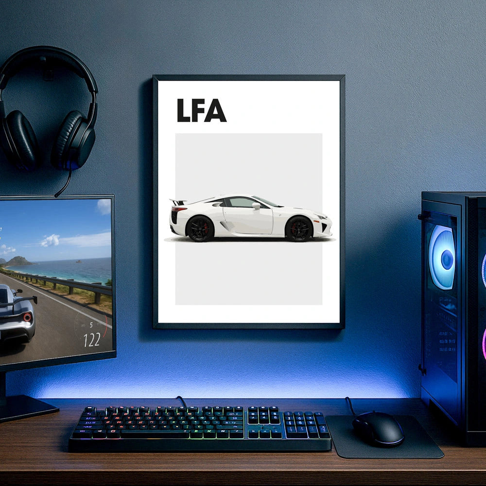 Lexus LFA Auto Poster