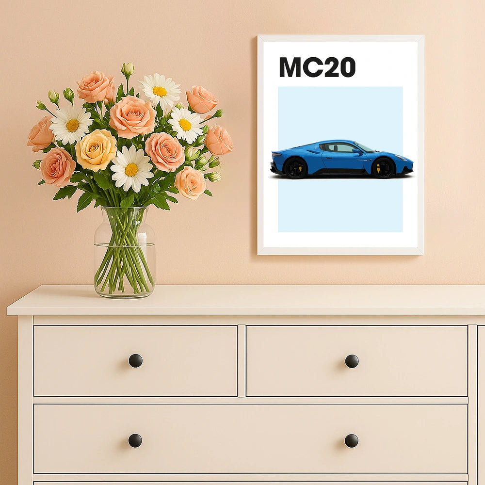 Maserati MC20 Car Poster