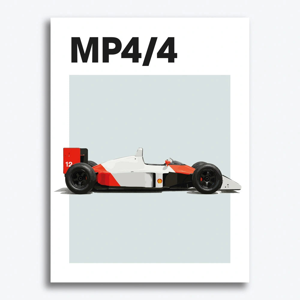 McLaren Senna MP4/4 F1 Auto Poster