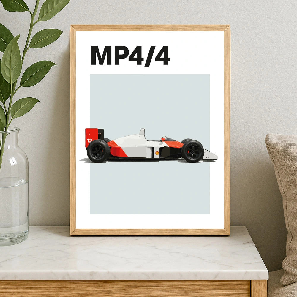 McLaren Senna MP4/4 F1 Auto Poster