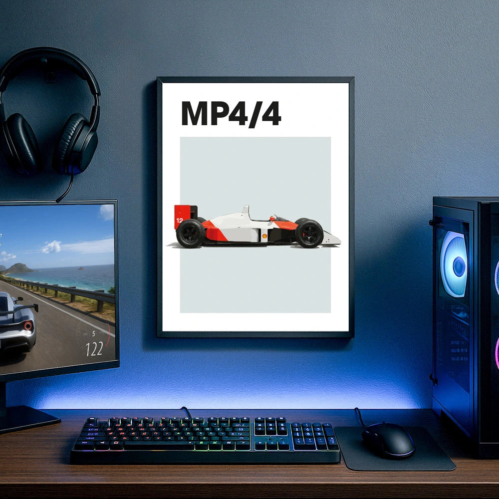 McLaren Senna MP4/4 F1 Auto Poster