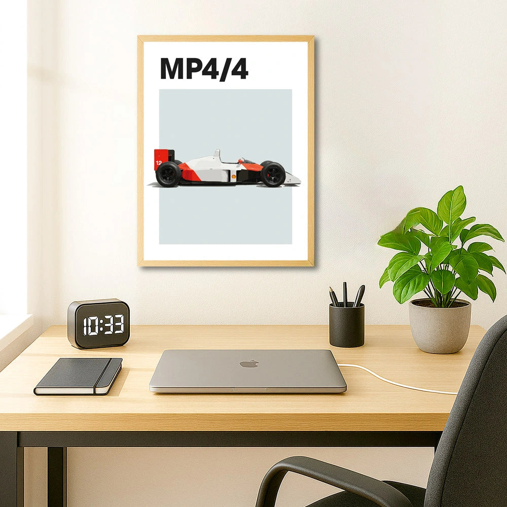 McLaren Senna MP4/4 F1 Auto Poster