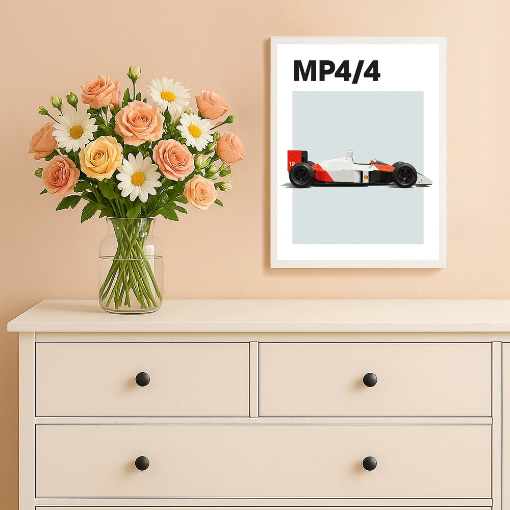 McLaren Senna MP4/4 F1 Auto Poster